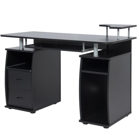 Computer Desk Work Station Laptop Table Home Office With Elevated ...